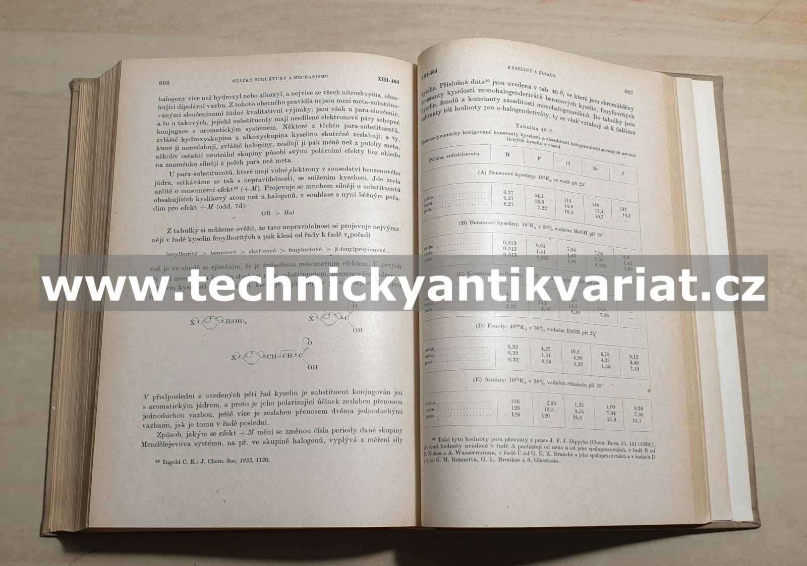 Otázky struktury a mechanismu v organické chemii - C.K.Ingold (1957)