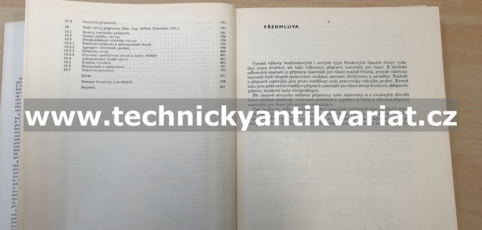 Příprava materiálu ke tkaní - O. Tavalášek, J. Plištil (1984)