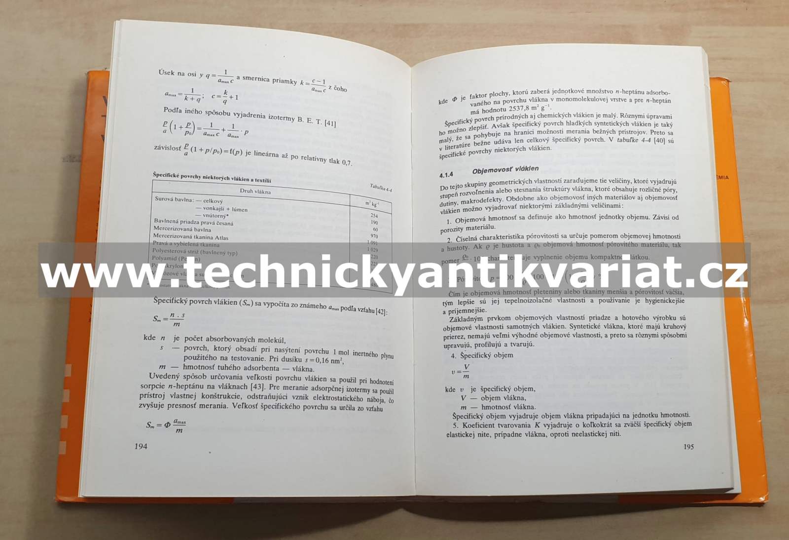 Vlastnosti textilních vlákien - A. Blažej, Š.Šutá (1982)