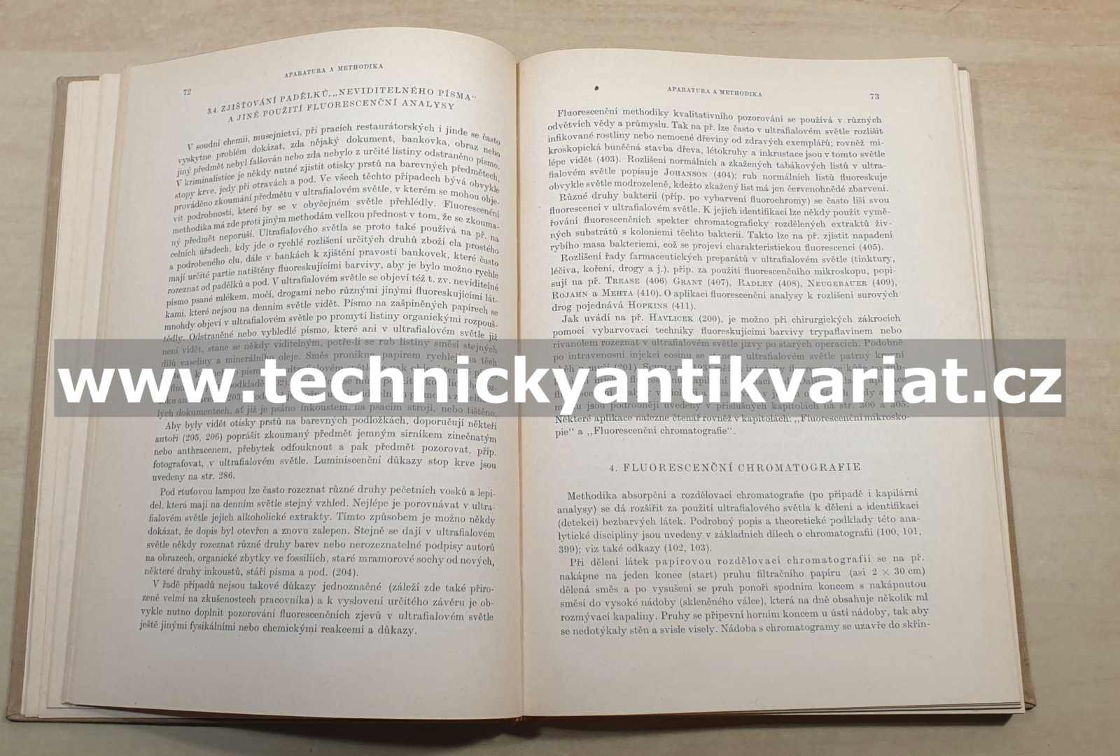 Luminiscenční analysa - Záviš Holzbecher (1957)