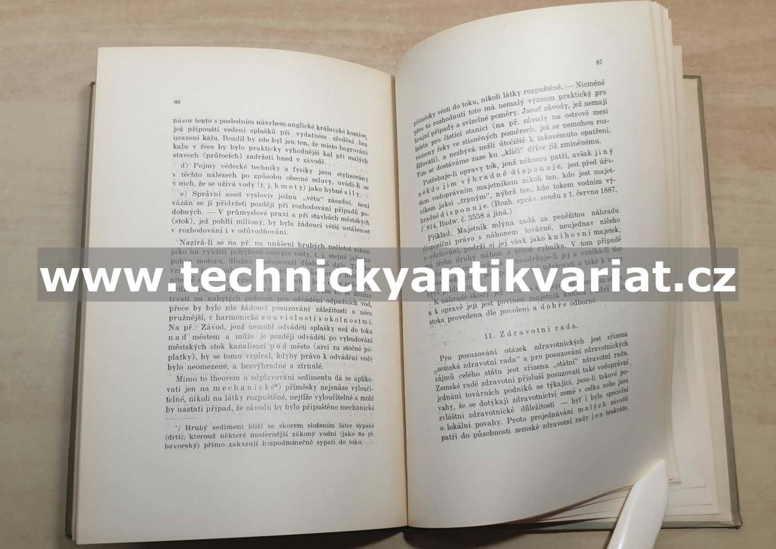 Veřejný dozor nad čistotou toků - F. Topinka (1927)