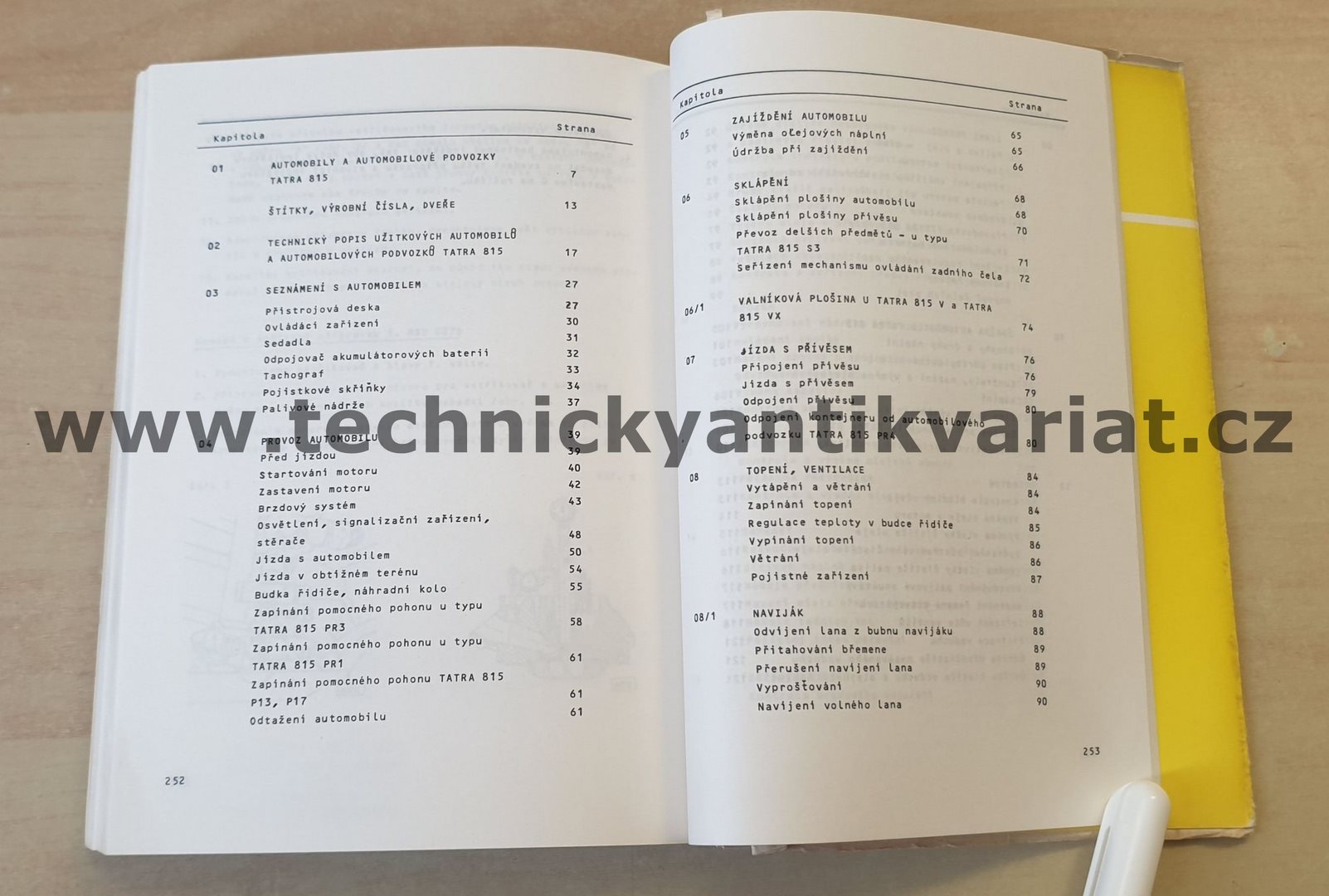 Tatra 815 - návod k obsluze (1986)