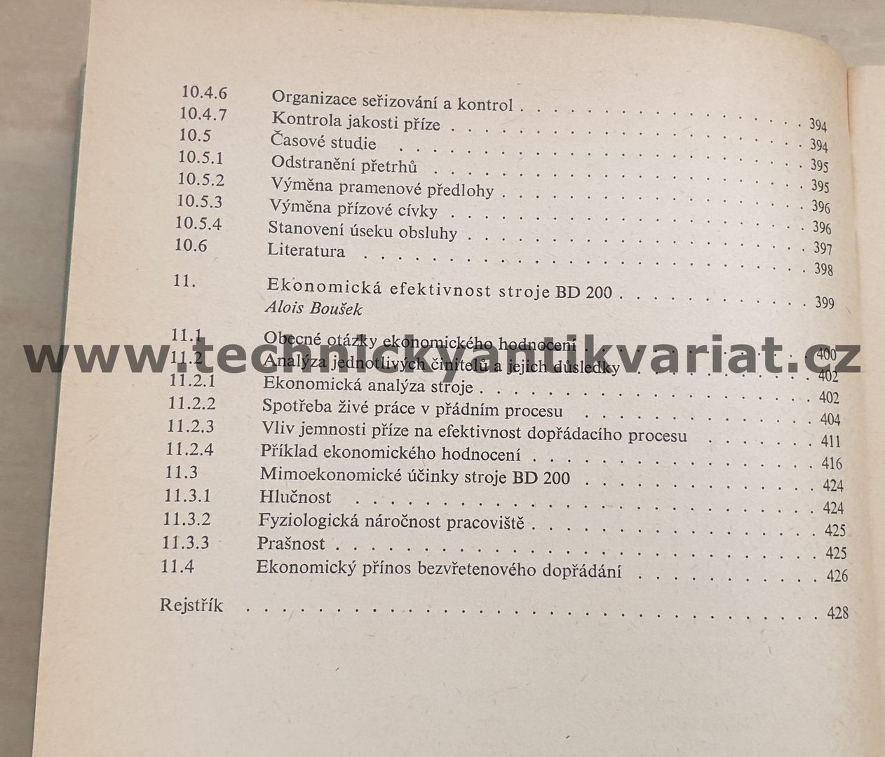 Bezvřetenové předení - Václav Rohlena (1974)