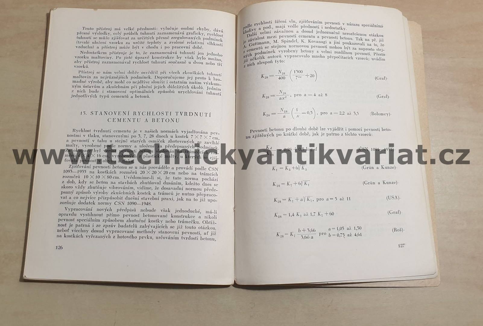 Urychlování tuhnutí a tvrdnutí betonu - František Vavřín (1954)