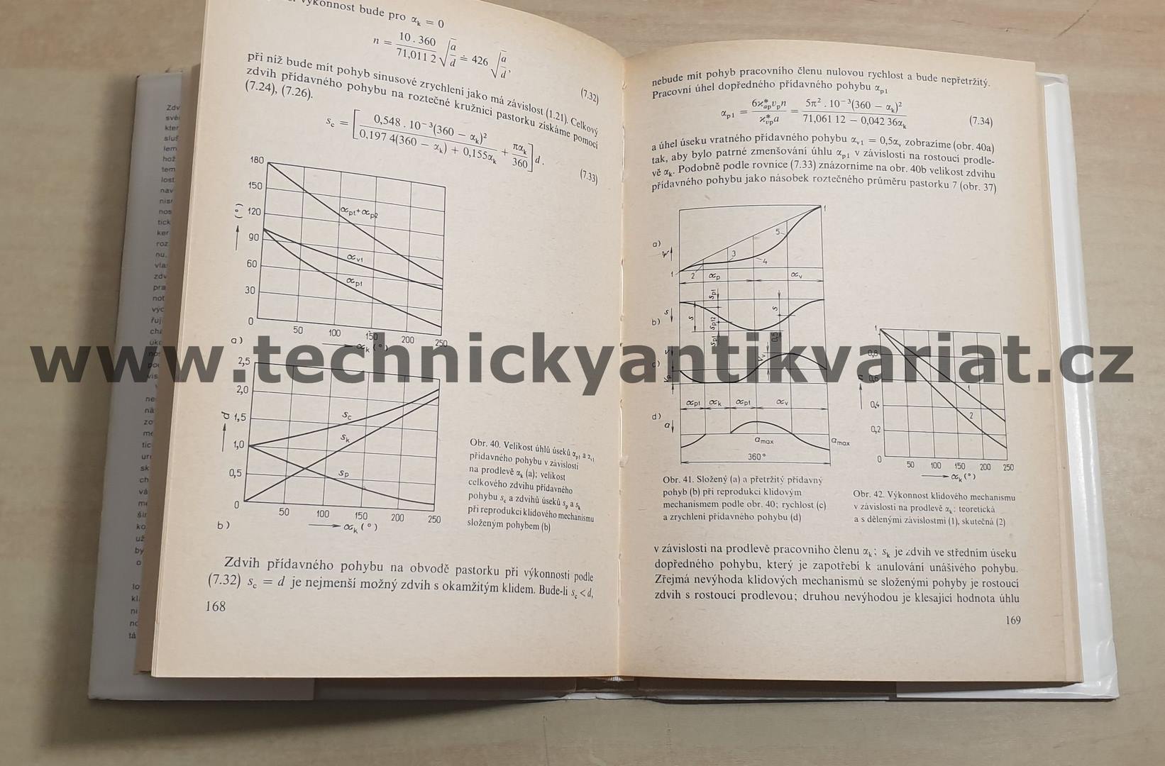 Zdvihové závislosti vačkových mechanismů - K. Petrů (1980)