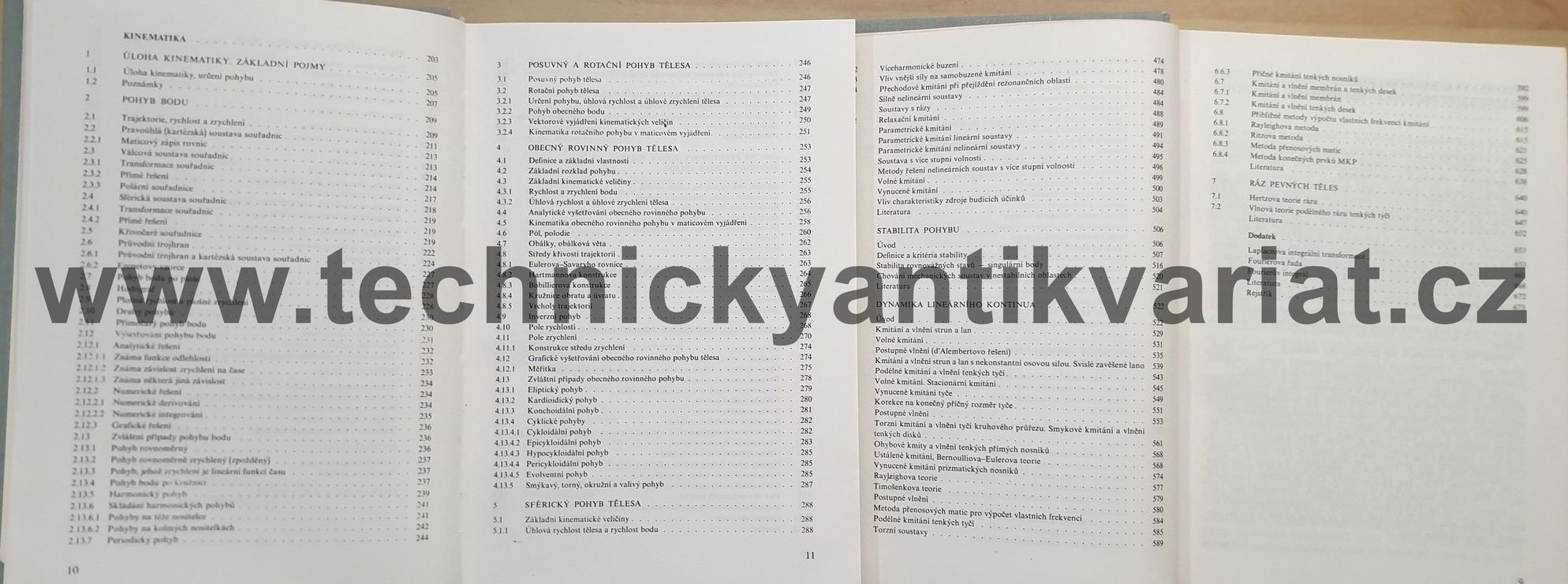 Mechanika I.,II., K. Juliš, R.Brepta (1986, 1987)