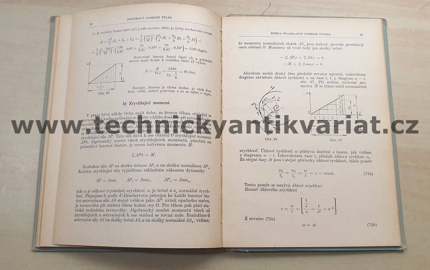 Mechanika III.Dynamika těles, kinematika - Kunc, Wanner, Vencálek (1955)