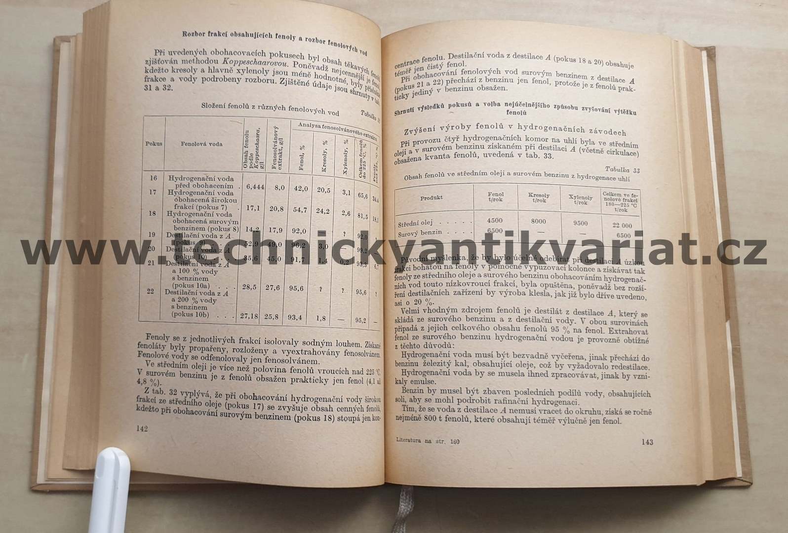 Fenoly a zásady z uhlí - A.Dierichs, R. Kubička (1956)