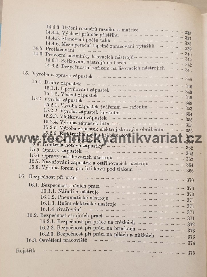 Kvalifikační příručka nástrojaře - Krňák, Kos, Jonáš (1971)