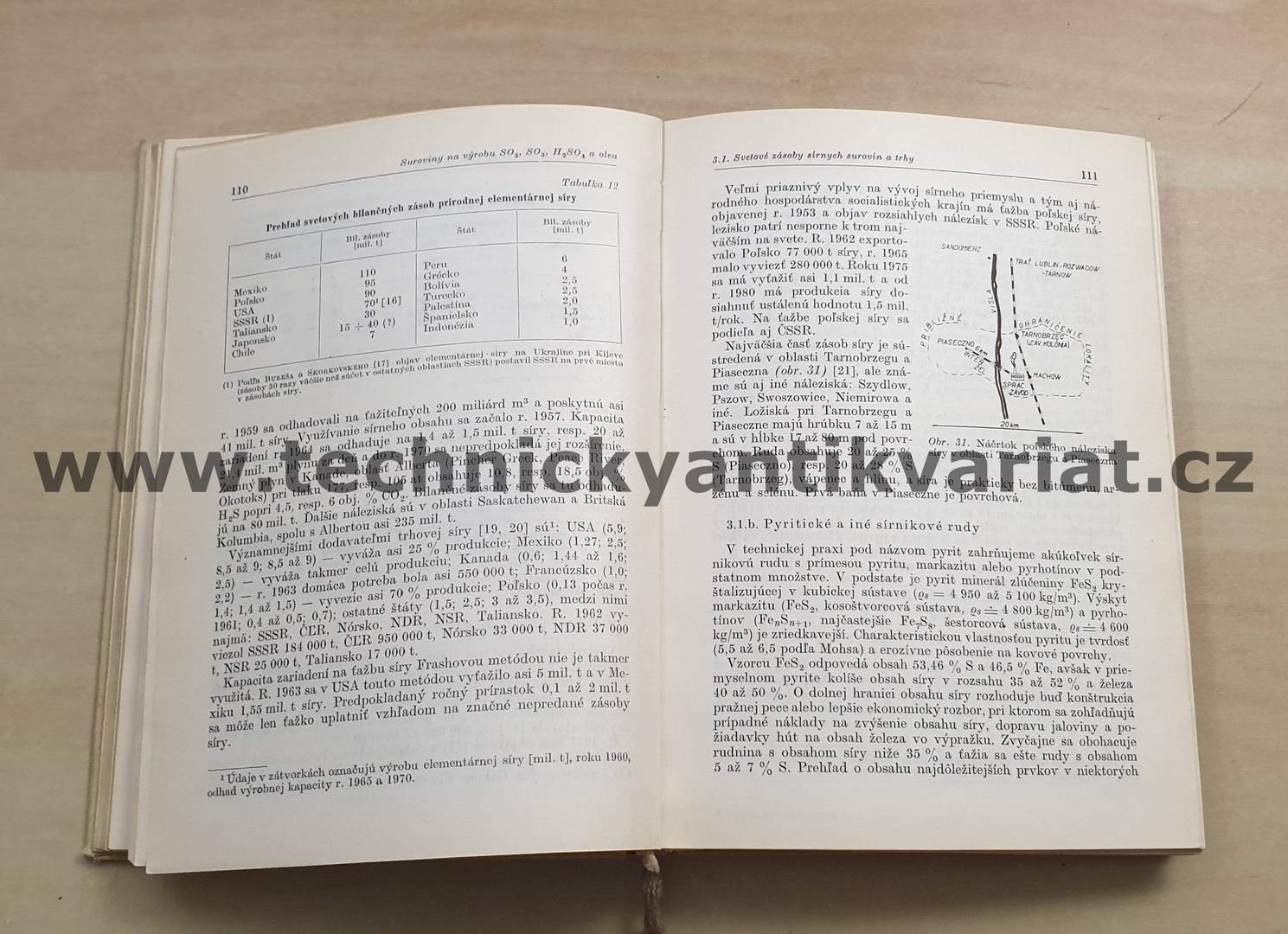 Výroba kyseliny sírovej - J. Beňa (1967)