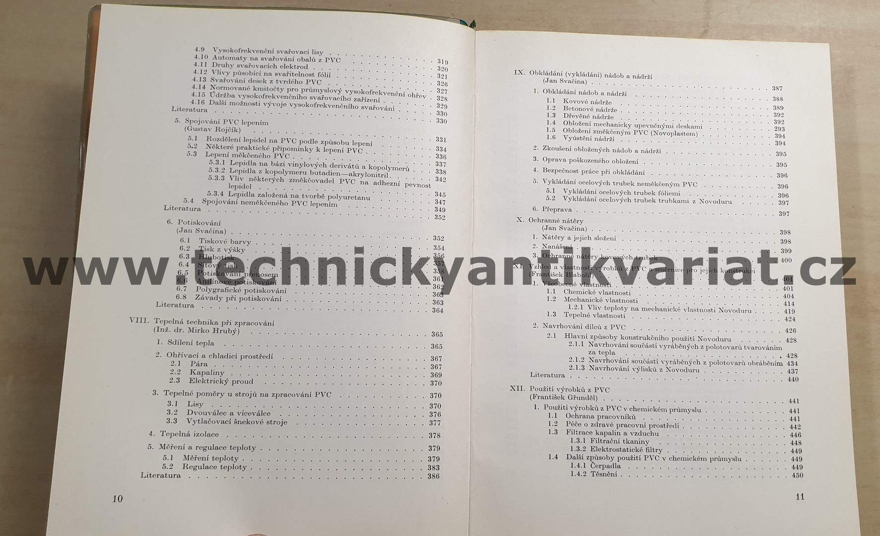 PVC výroba, zpracování a použití - Kubík, Gřunděl (1965)