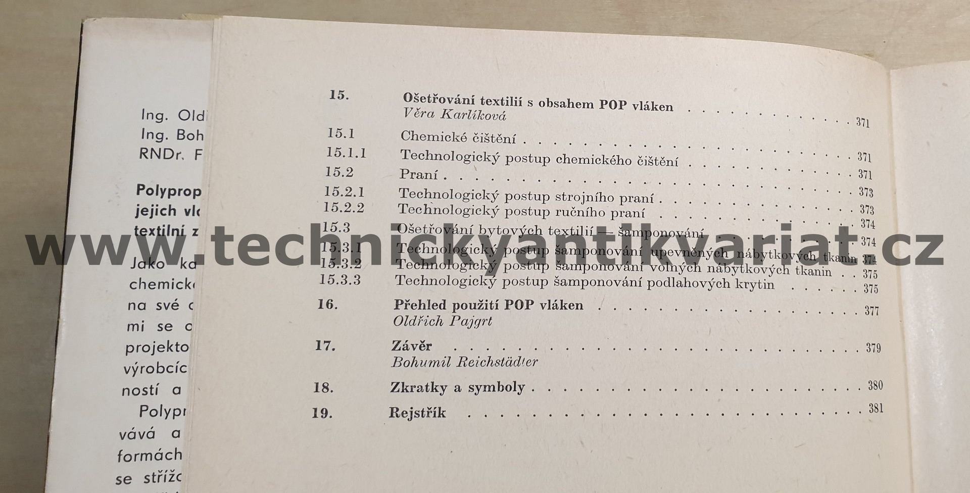 Polypropylenová vlákna - Pajgrt, Reichstadter, Ševčík (1977)