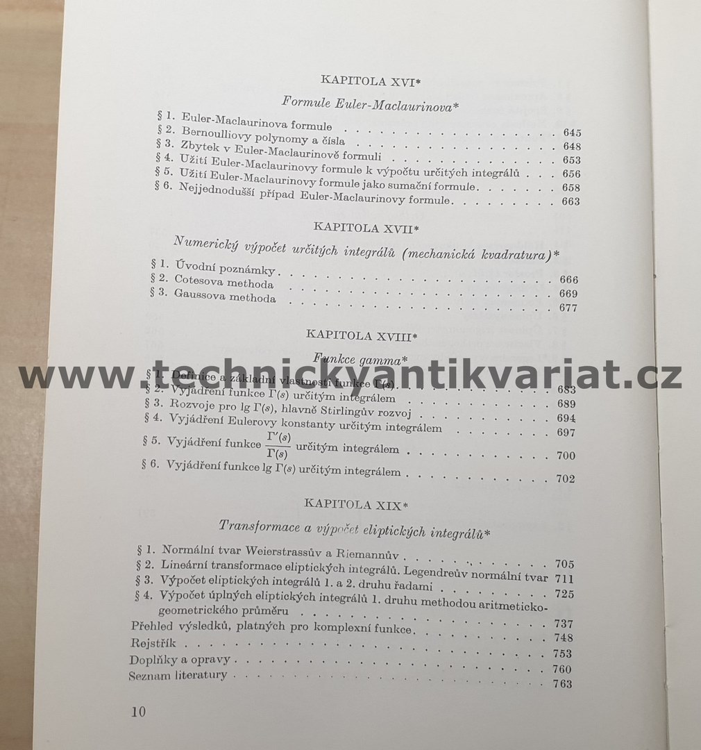 Integrální počet II.- Vojtěch Jarník (1976)