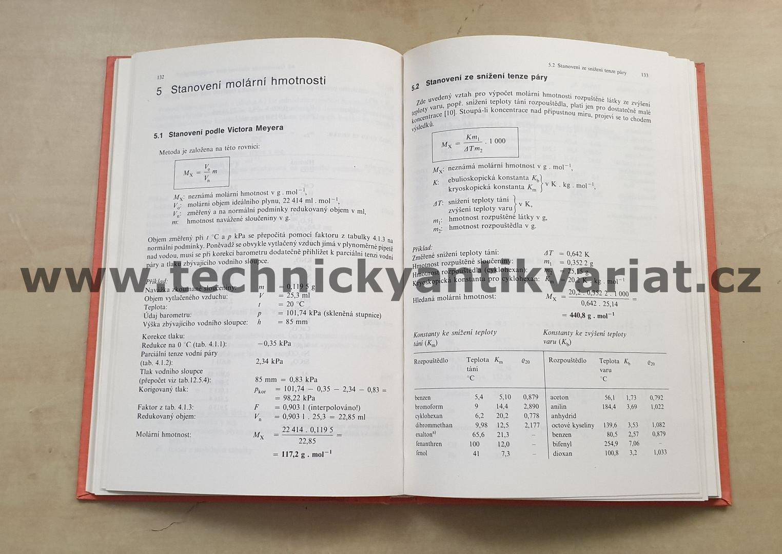 Chemickoanalytické výpočetní tabulky - Kuster, Thiel (1988)