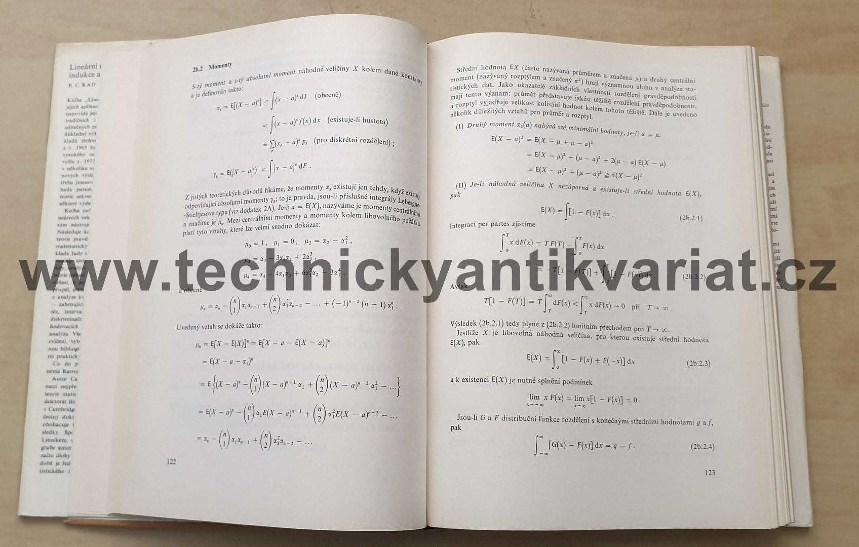 Lineární metody statistické indukce a jejich aplikace - Radhakrishna C. Rao (1978)