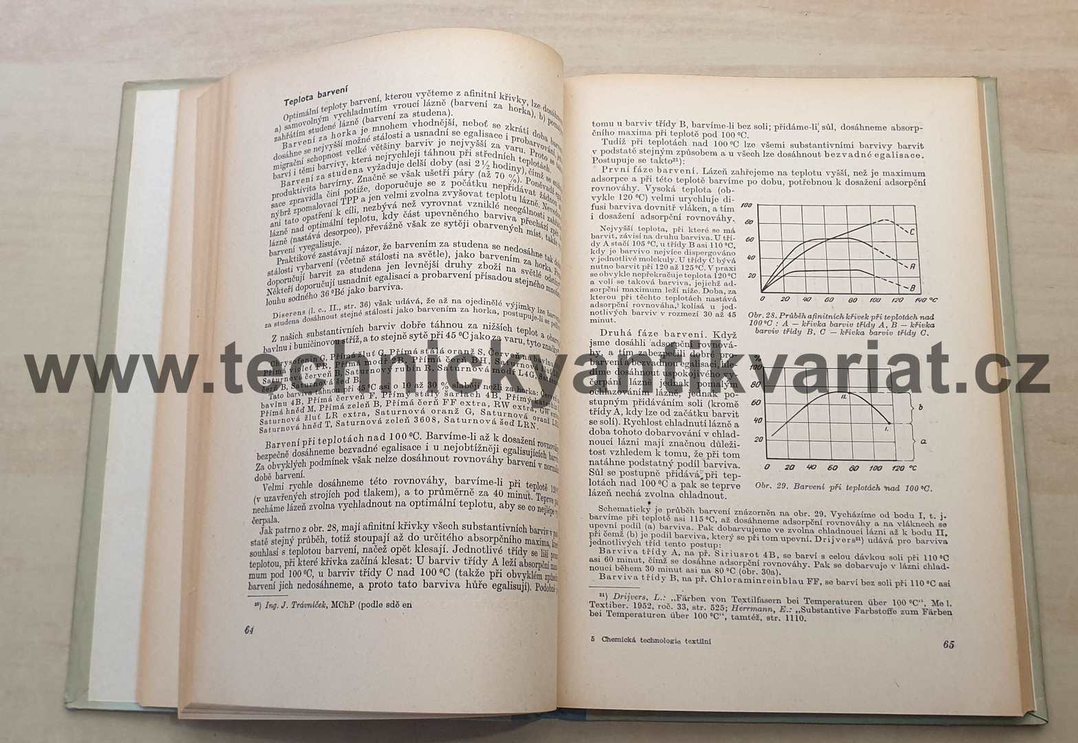 Chemická technologie textilní - IV/1 barvení bavlny a buničinové stříže - Václav Felix (1955)