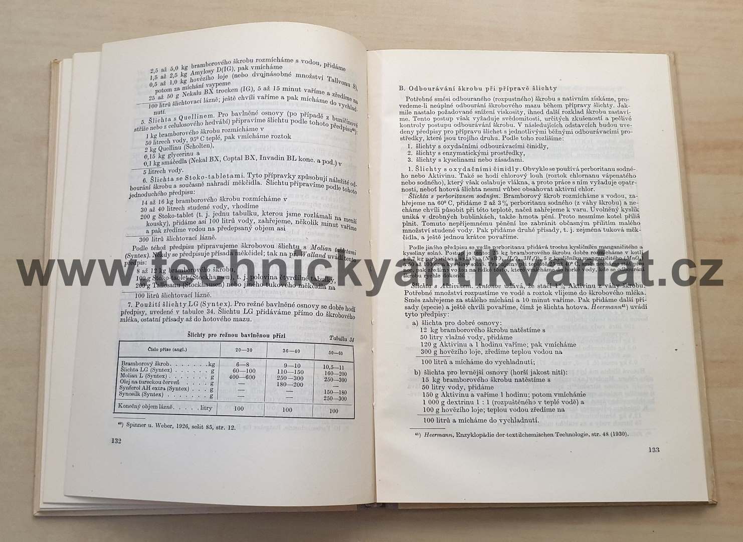 Chemická technologie textilní - II. Šlichtování osnov a přízí - Václav Felix (1952)