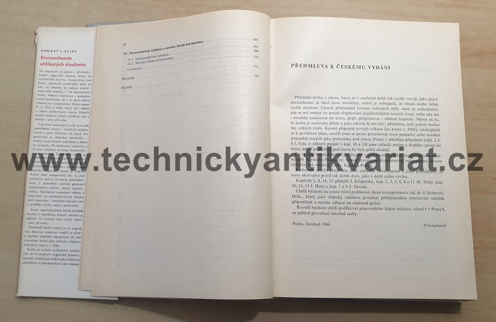 Stereochemie uhlíkatých sloučenin - Ernest L. Eliel (1970)