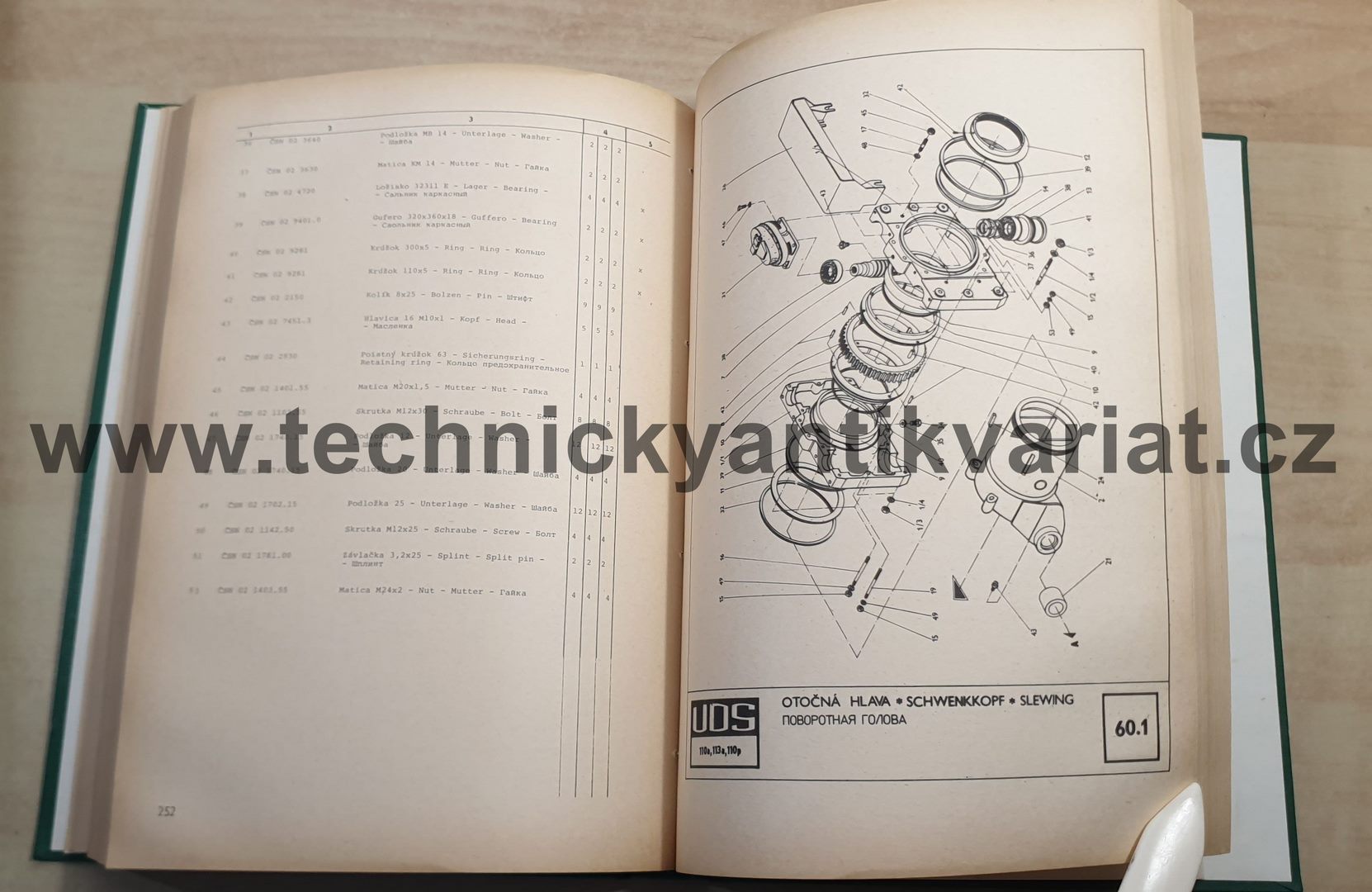 UDS 110a, 113a, 110p - Katalog náhradních dílů (1980)