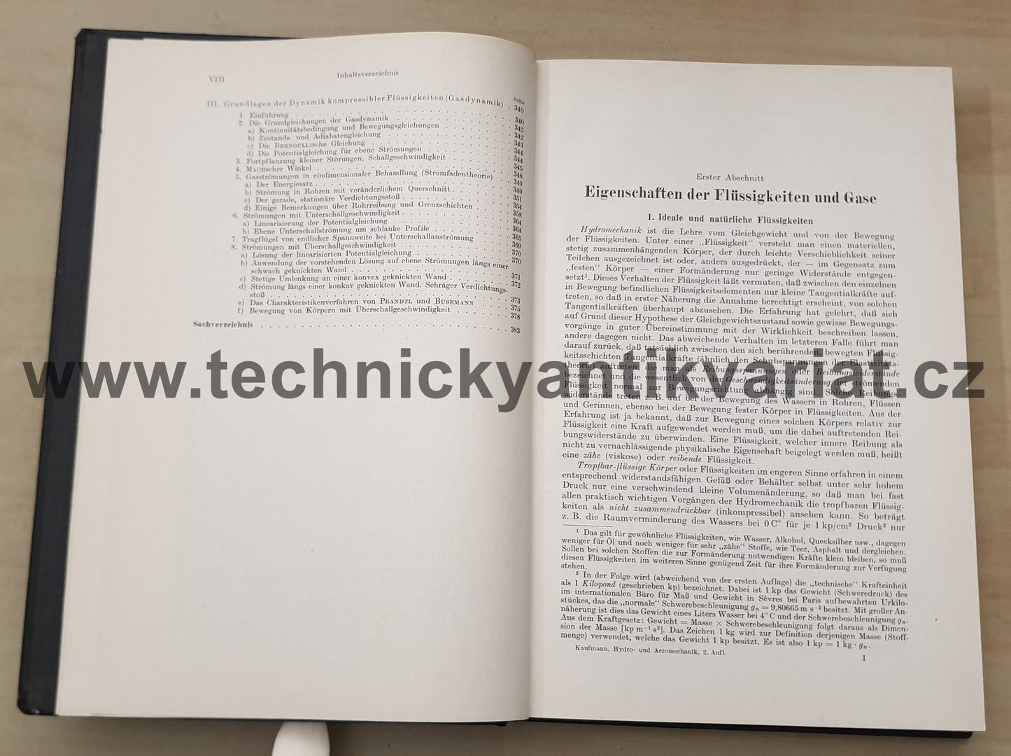 Technische Hydro und Aeromechanik - Walther Kaufmann (1958)