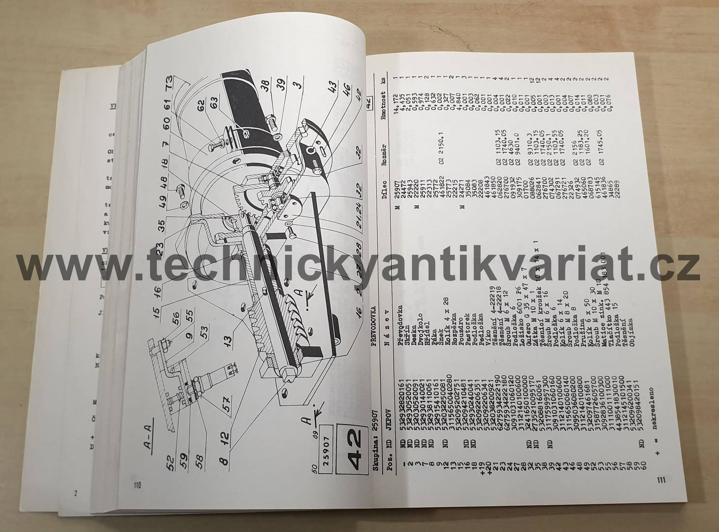 SP8-050 Samojízdná sklízecí řezačka - seznam dílů (1989)