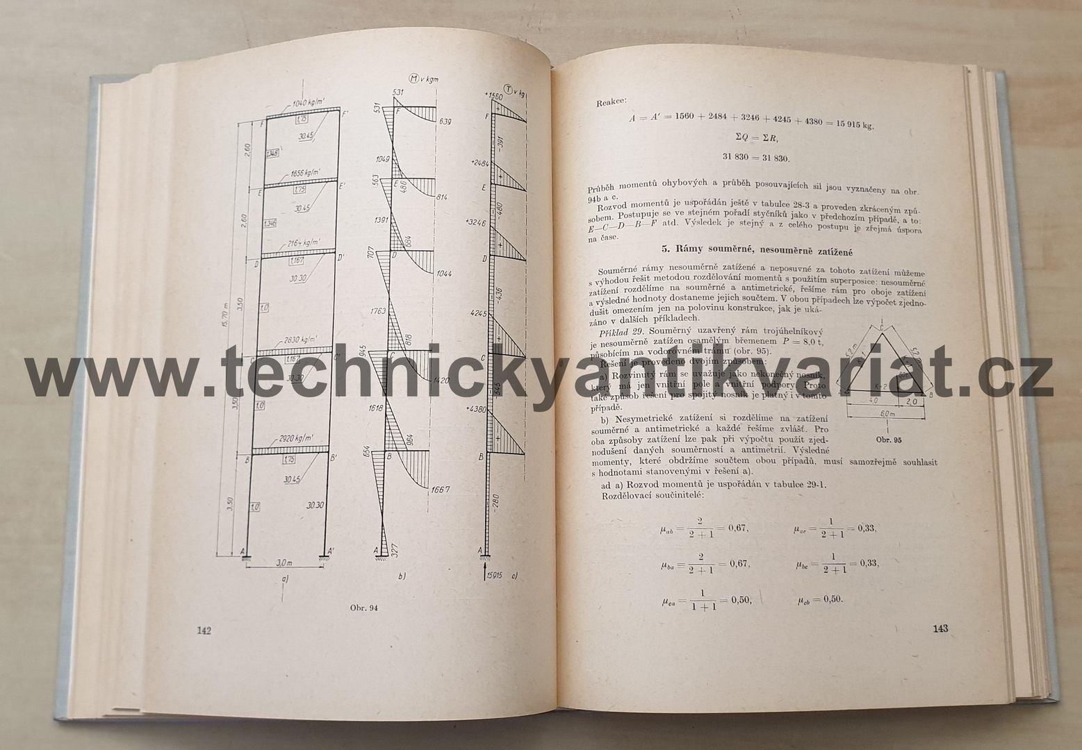 Rozvod momentů, crossova metoda - Jaromír Kazda (1959)