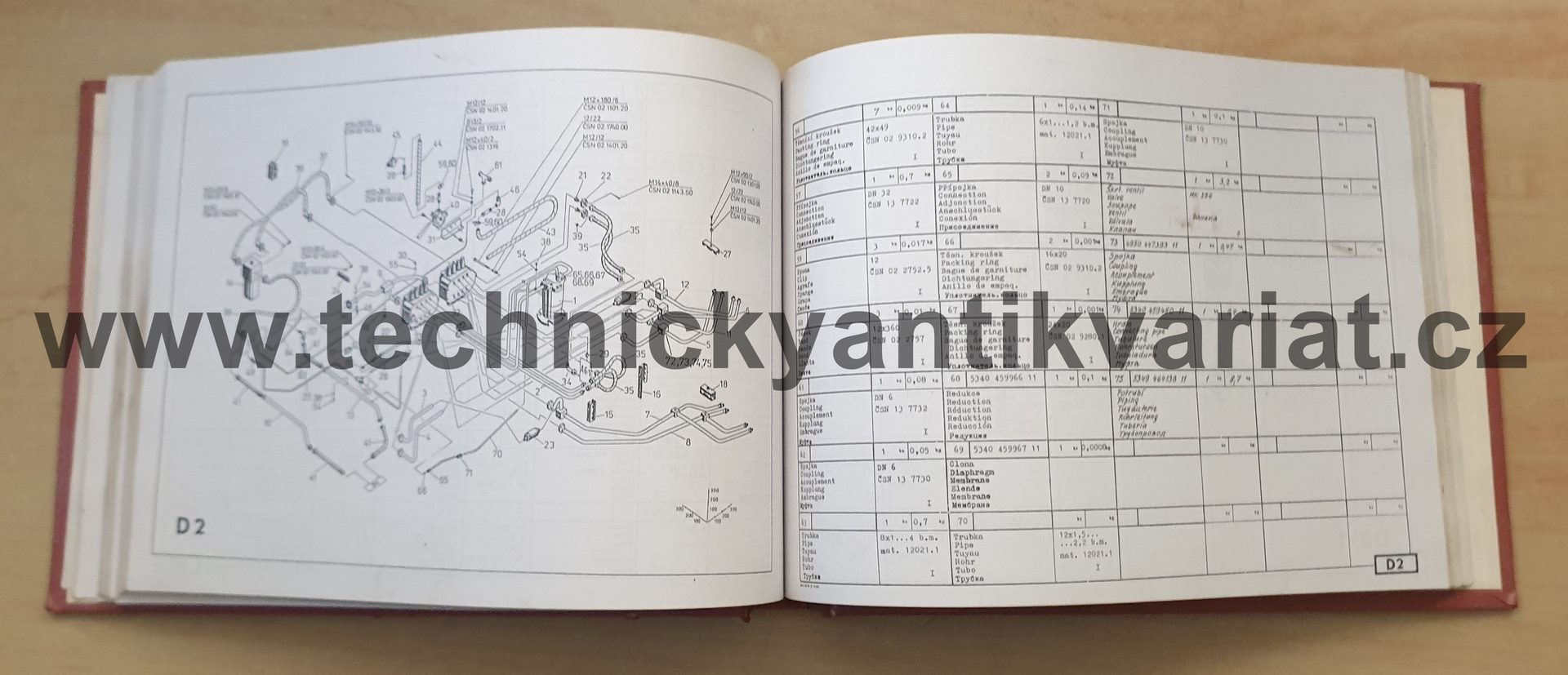 DH 631 - katalog náhradních součástí (1991)