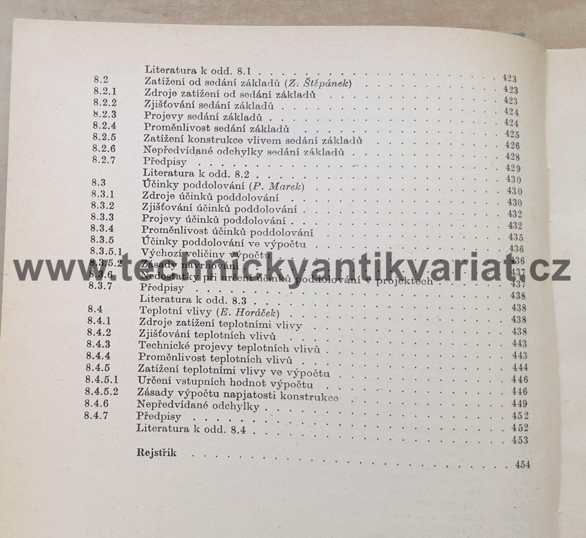 Zatížení stavebních konstrukcí - Tichý (1987)