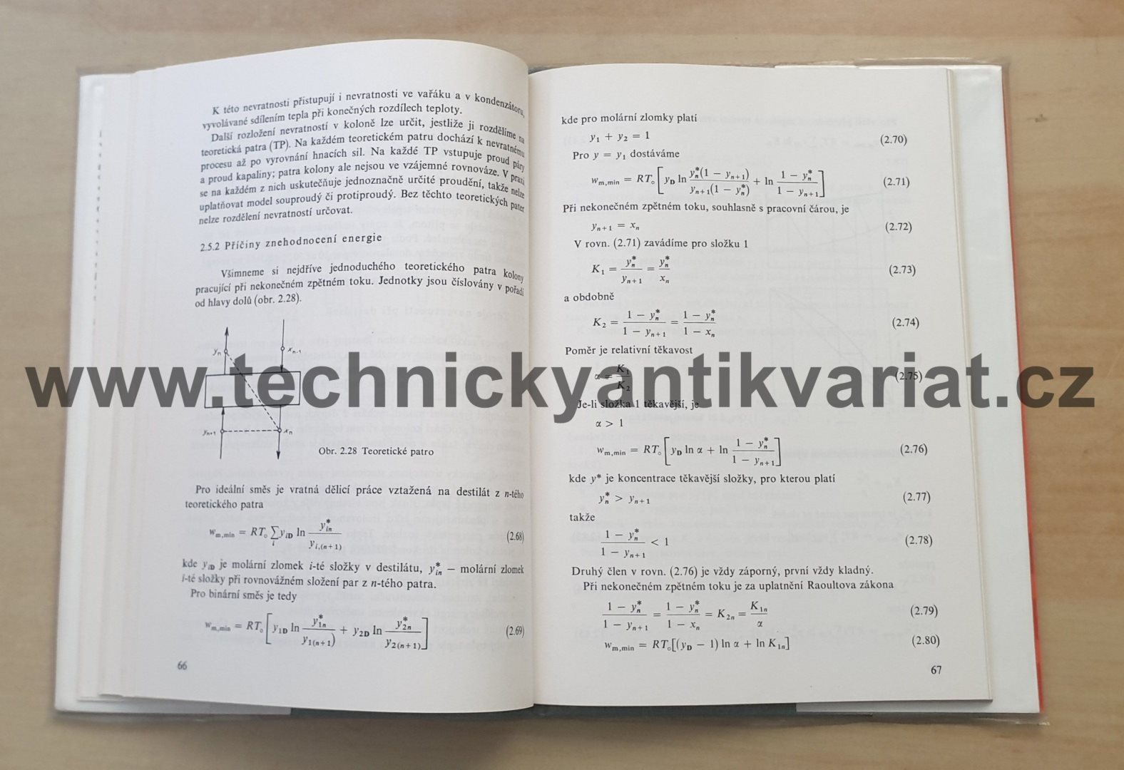 Energetická analýza destilace, sorpce a extrakce - W. Fratzscher (1987)
