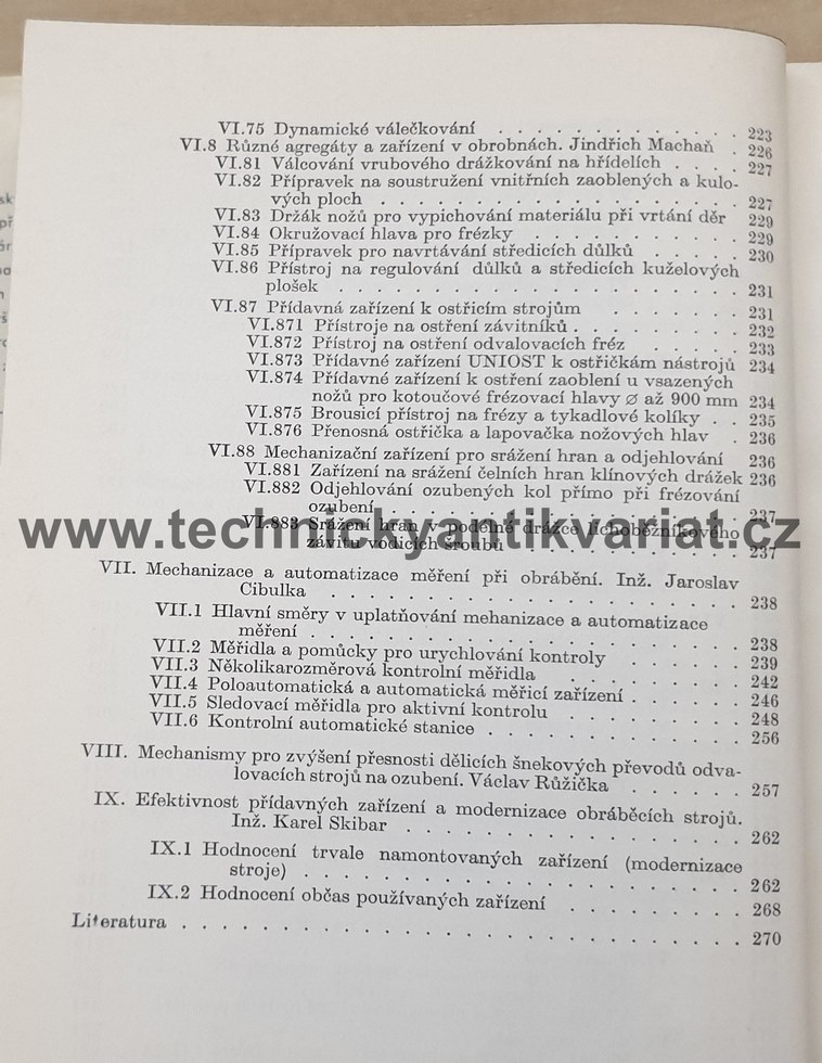 Přídavná zařízení obráběcích strojů - Karel Skibar (1966)