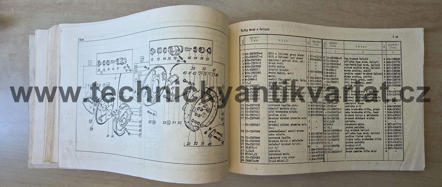 FSO Warszawa 223, 223 kombi - Katalog náhradních dílů (1970)