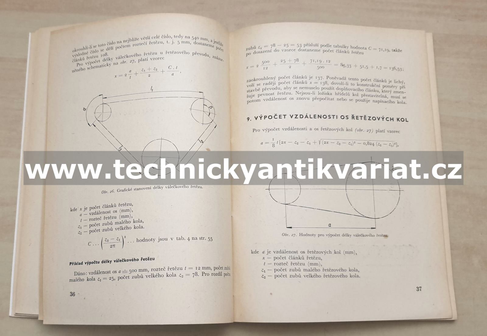 Válečkové řetězy a řetězová kola - Václav Roušal (1958)