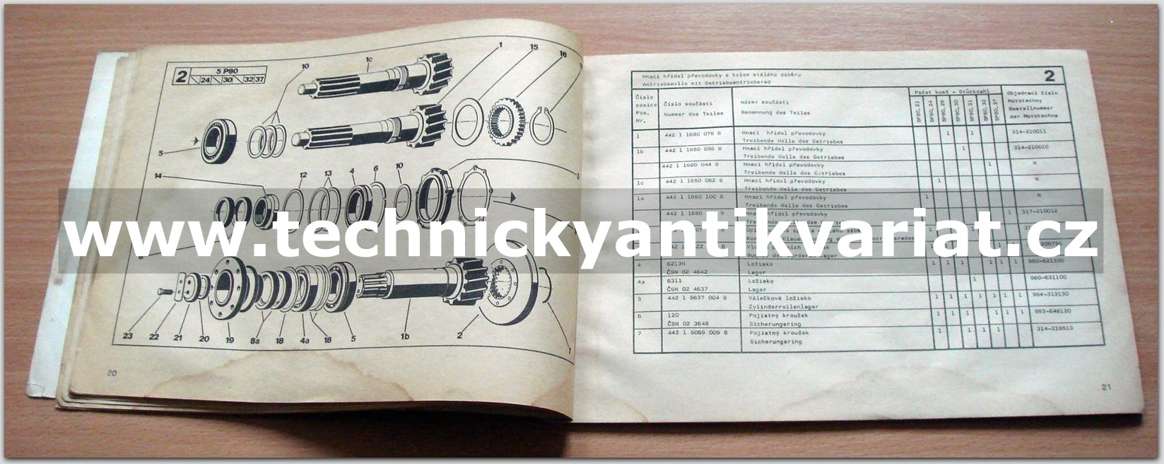Praga Převodovky - 5p80.21, 24, 29, 30, 31, 32, 37