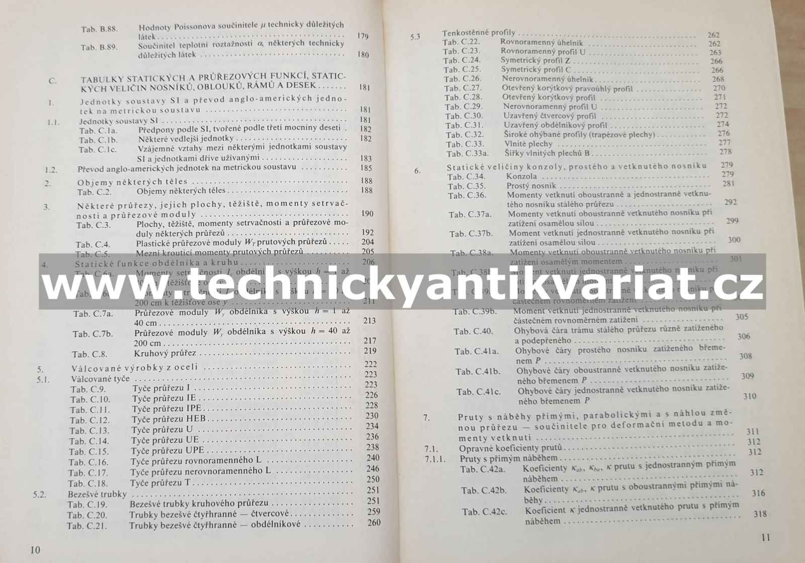 Statické tabulky - Hořejší, Šafka (1987)