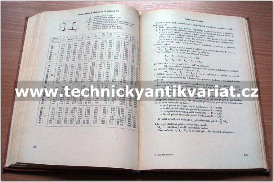 Statické hodnoty nových řad ocelových průřezů - Fuchs, Rec (1963)
