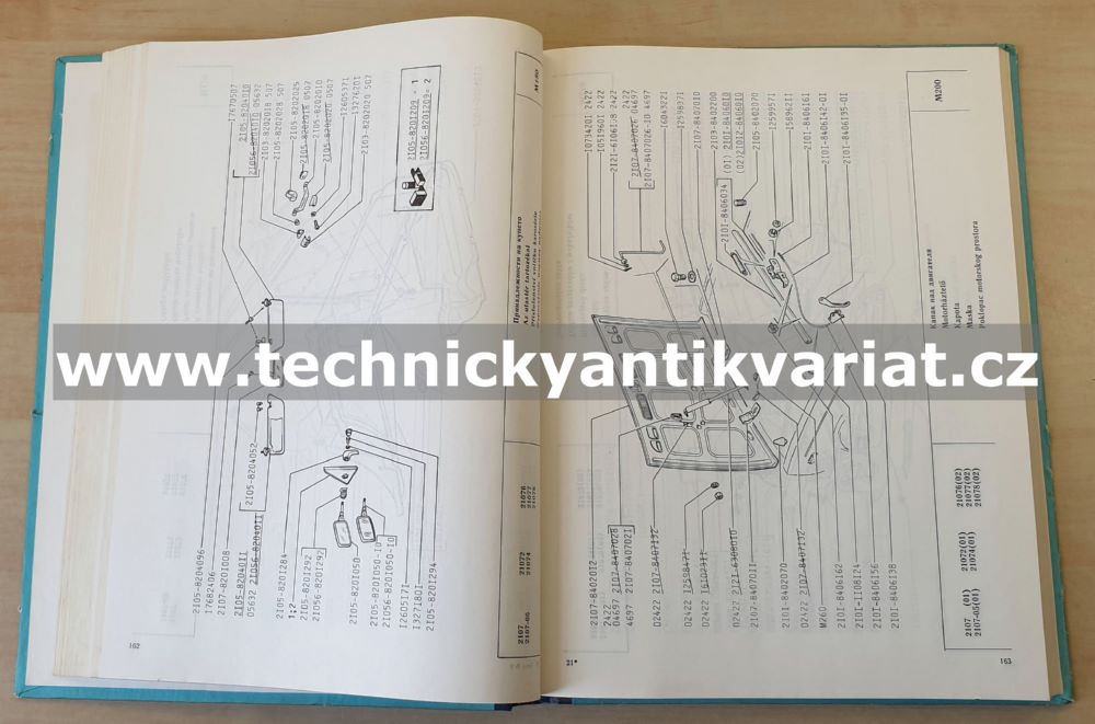 VAZ 2107 - katalog náhradních dílů (1991)