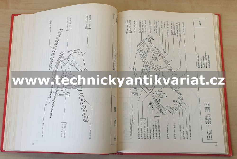 VAZ 2108 - katalog náhradních dílů (1990)