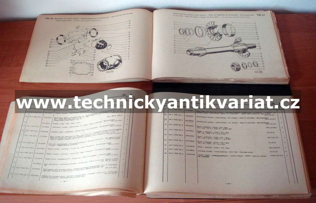 TATRA 148 P11, valník, S1, S3, PP33, PP2, PP35, PP4, P19,P18, PRS1, PP5, PPR20, PPR14, PPRS3, PP6, PPRHS3, PP7, PPRH32 - katalog dílů (1975)