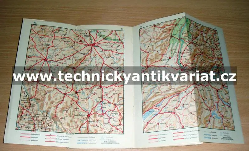 Strassen atlas von Deutschland 1948