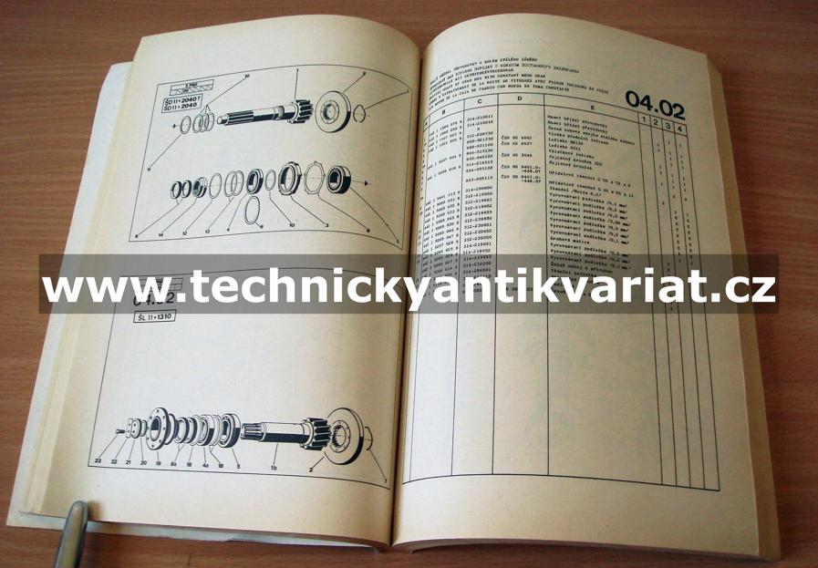Karosa Š11 ŠL11 ŠD11 - katalog náhradních dílů