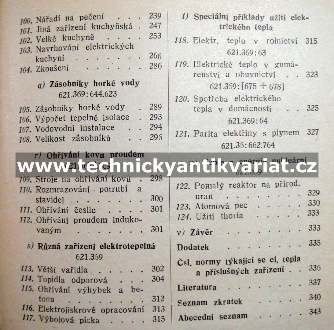 Elektrické teplo V. Elektrotechnika