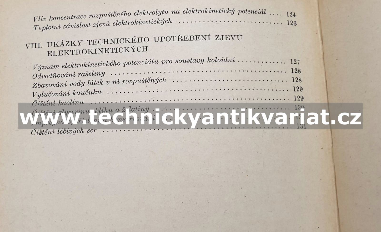 Elektroforesa, elektroosmosa a zjevy inversní - Josef Velíšek (1952)