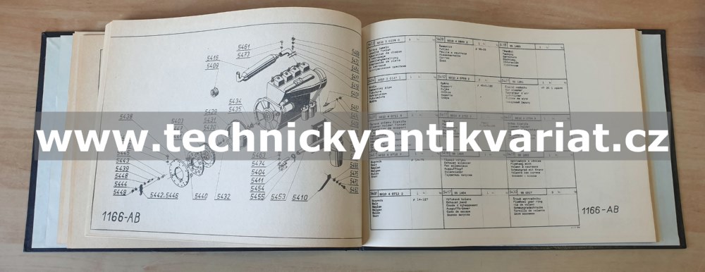 AM 55, AMS 55 - katalog náhradních dílů