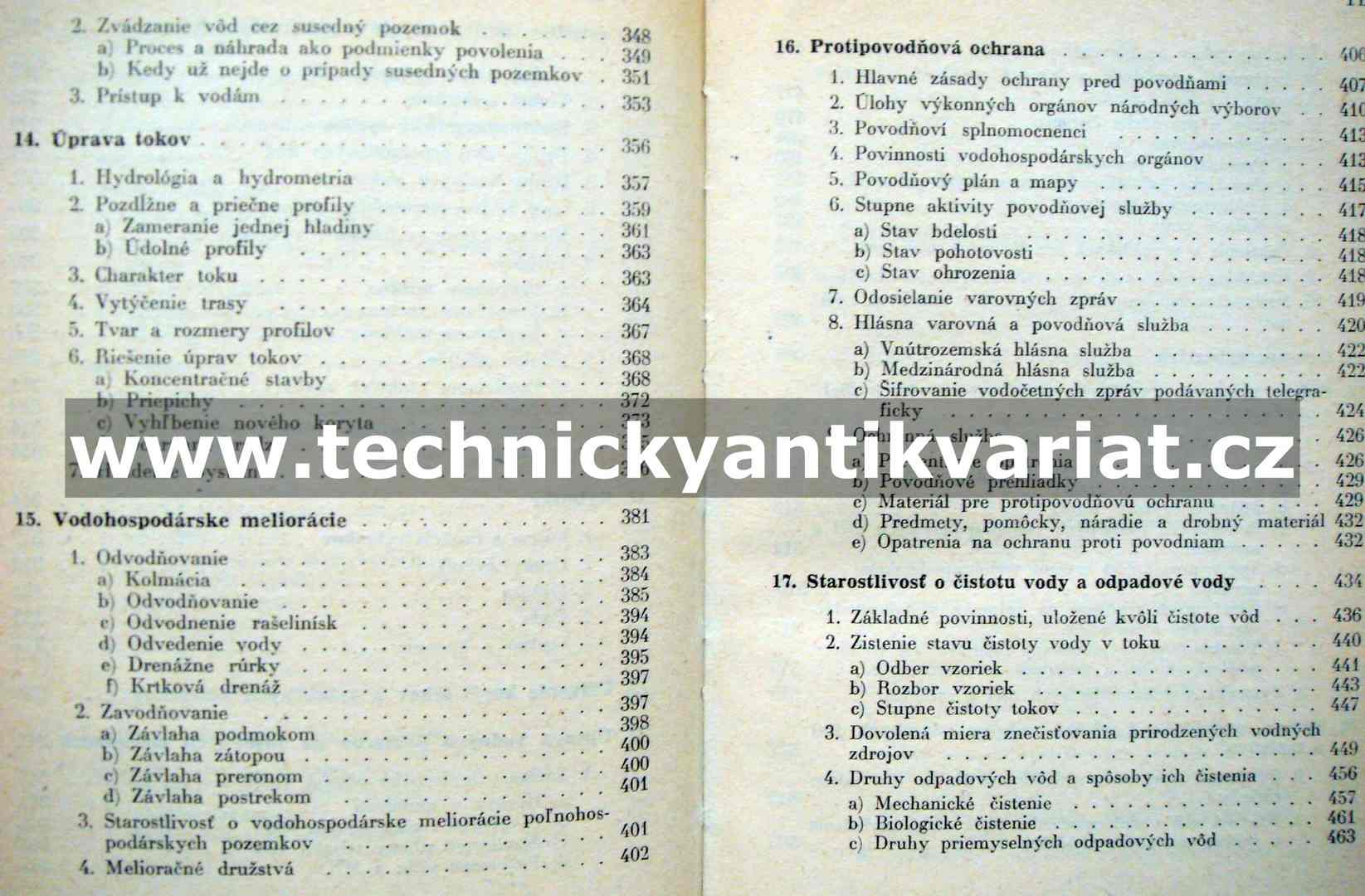 Vodohospodárska priručka - Horenc, Ratica (1962)