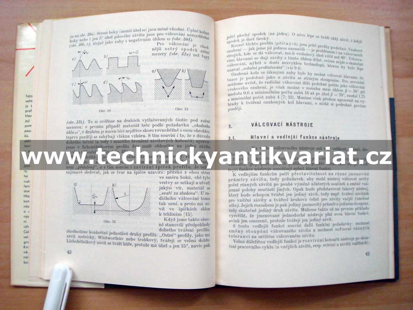 Tváření závitů závitovými válcovacími hlavami