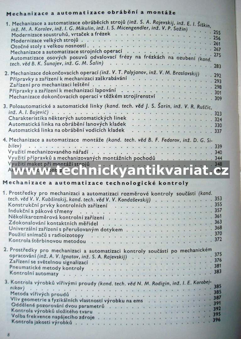 Mechanizace a automatizace strojírenské výroby