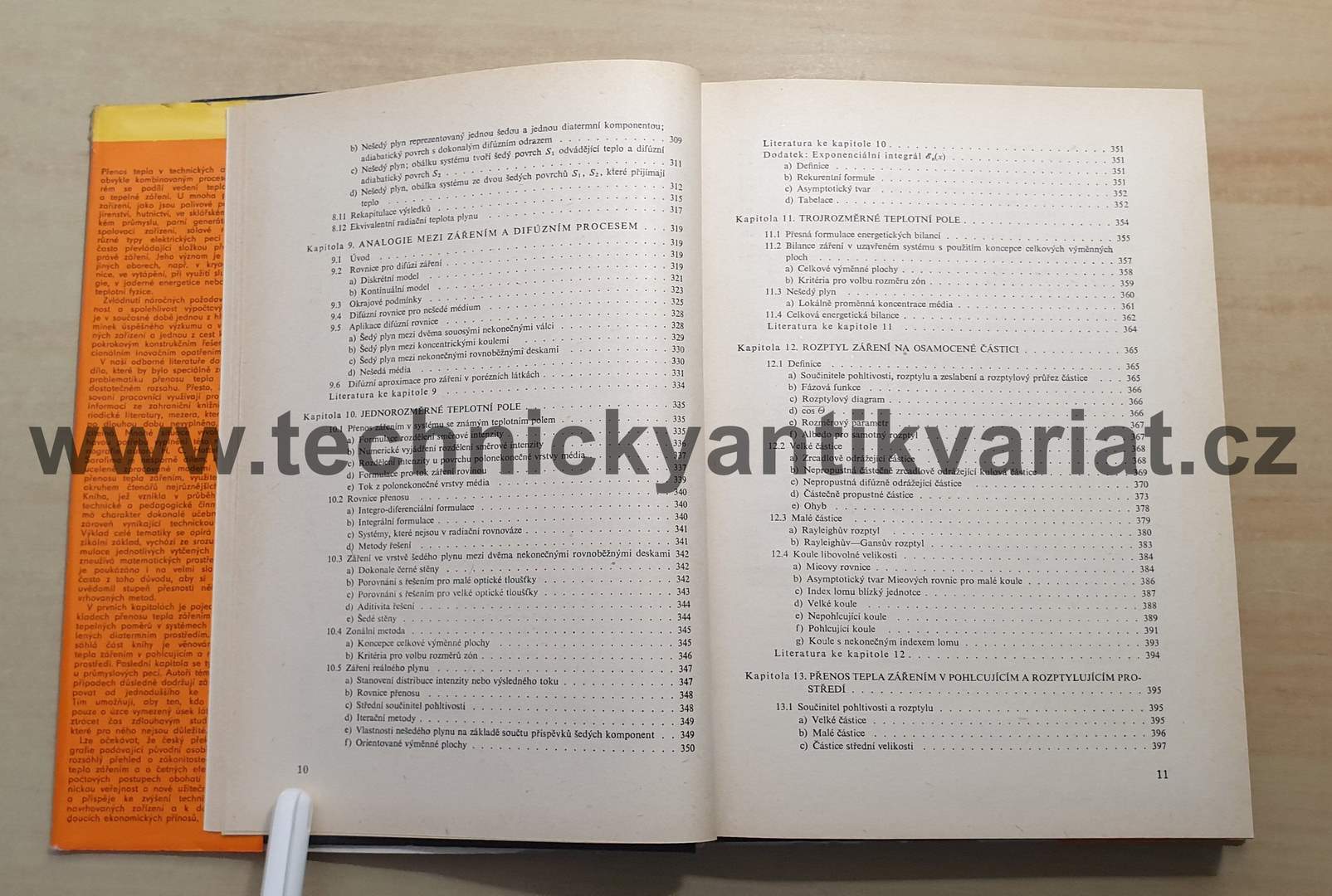 Přenos tepla zářením - H.C. Hottel, A.F. Sarofim (1979)