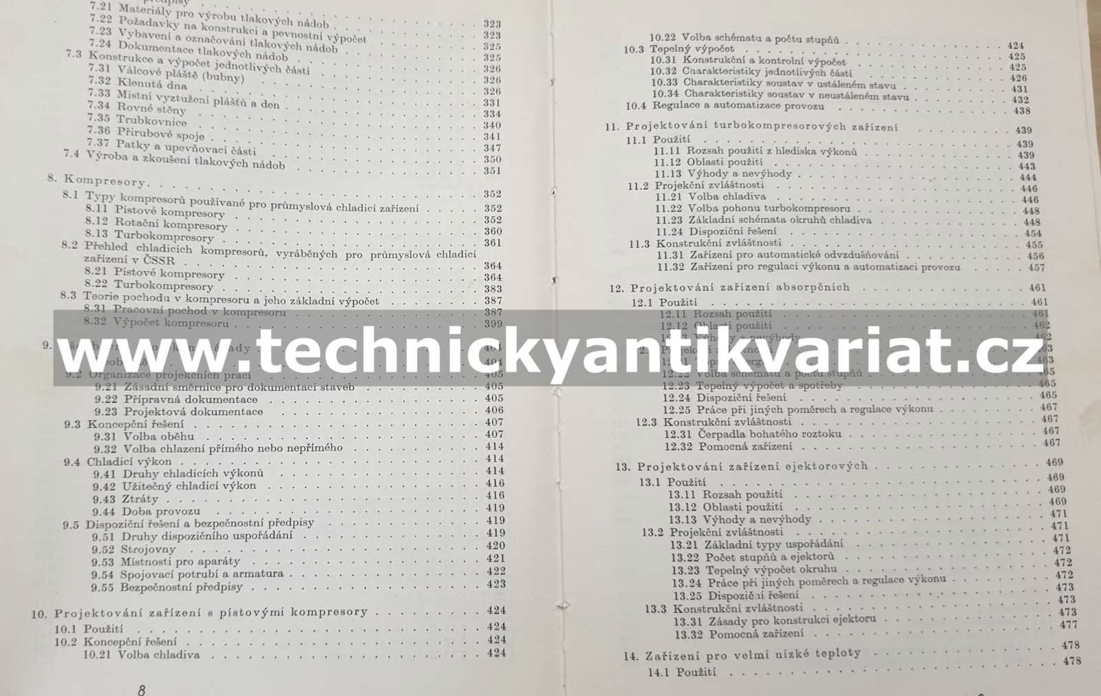 Průmyslová chladící zařízení - Z. Dvořák, O. Červenka (1962)
