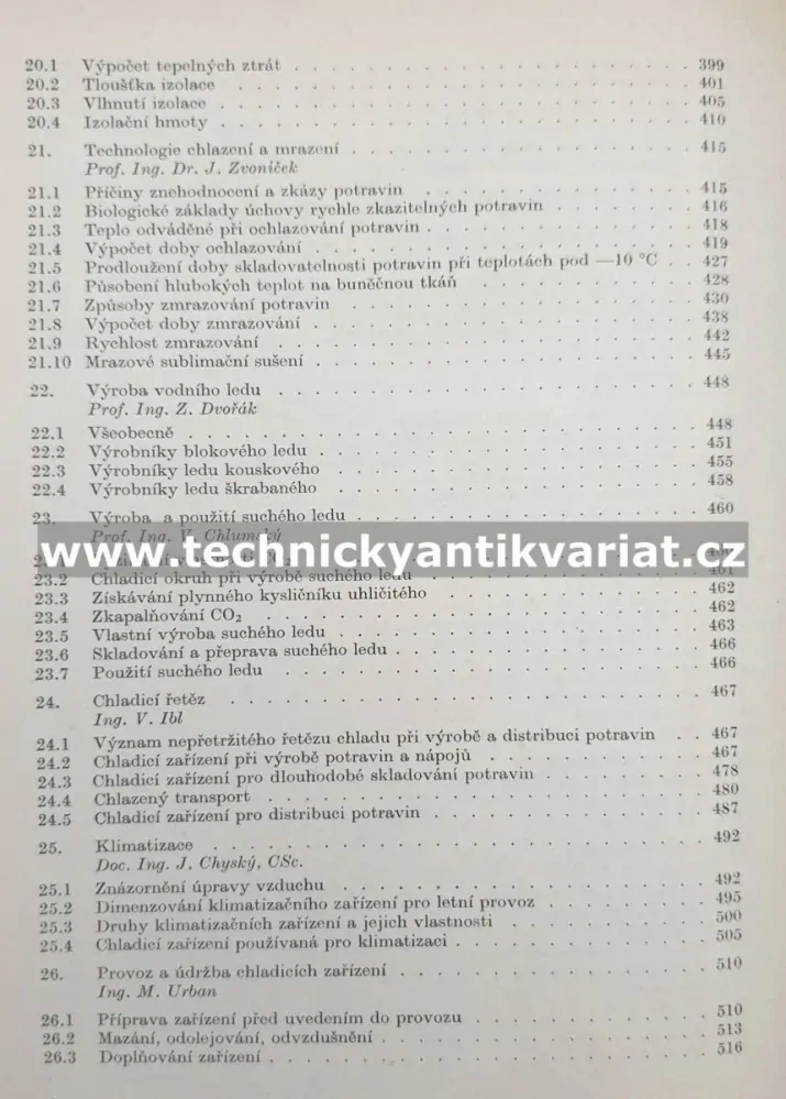 Technika chlazení - Vladimír Chlumský (1971)