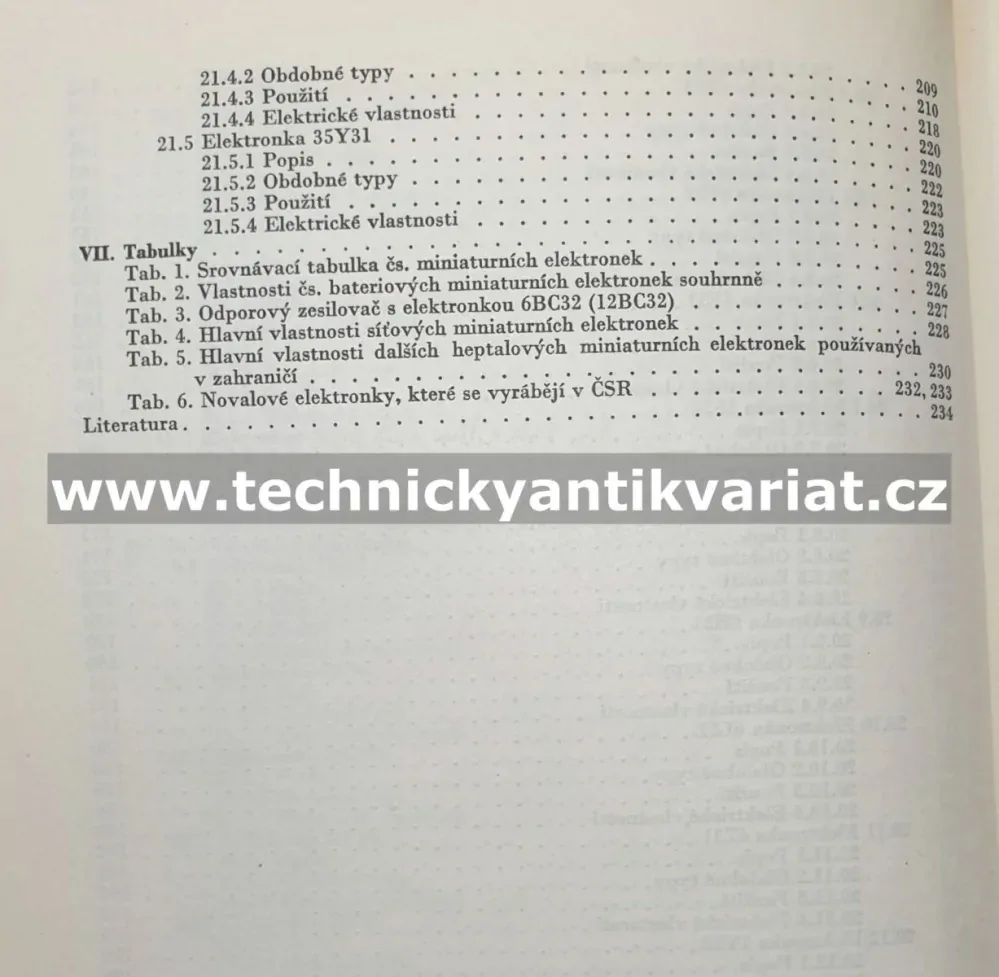 Československé miniaturní elektronky I. Heptalové elektronky - J. Zuzánek, J. Deutsch (1959)